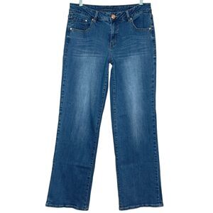 Jag Mid Rise Wide Leg Jeans Size 14 Denim Stretch Western Streetwear Rodeo